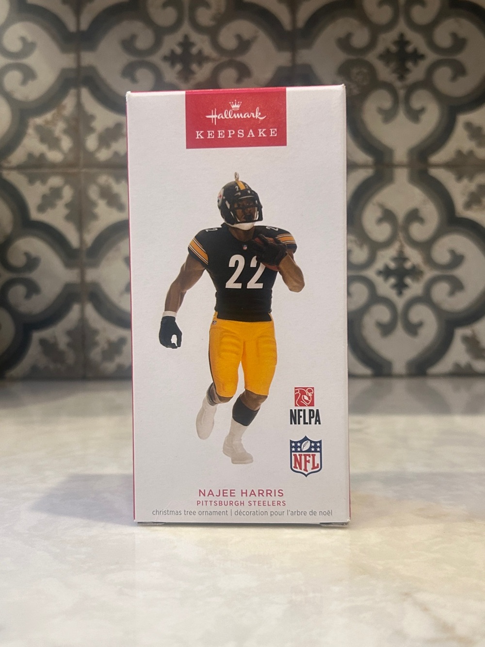 Hallmark Keepsake Najee Harris Black & Gold Steelers Collector’s Ornament-2023